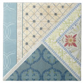 William Morris Floral Craftsman Era Collage RIGHT Tegeltje (Voorkant)