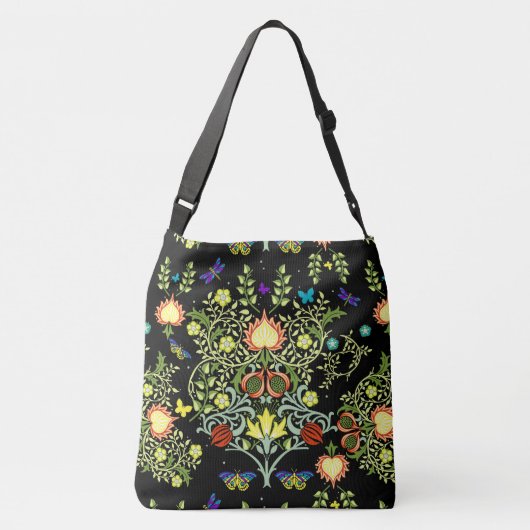 William Morris Floral Crossbody Tas (Achterkant)
