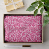 William Morris Floral Damask, Fuchsia and Pink Tissuepapier (Geschenk)