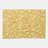 William Morris Floral Damask, Mustard Yellow Theedoek (Horizontaal)