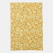 William Morris Floral Damask, Mustard Yellow Theedoek (Verticaal)