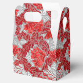 William Morris Floral, Deep Red en Grey/Grey Bedankdoosjes (Geopend)