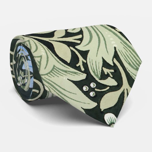 William Morris floral design Stropdas (Opgerold)