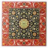 William Morris  Floral Design Tegeltje (Voorkant)