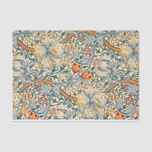 William Morris Floral Design Tissue Paper Tissuepapier (Voorkant)