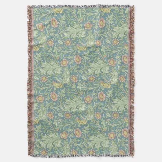William Morris Floral Double Boughs Deken (Voorkant Verticaal)