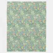 William Morris  Floral Double Boughs Fleece Deken (Voorkant)