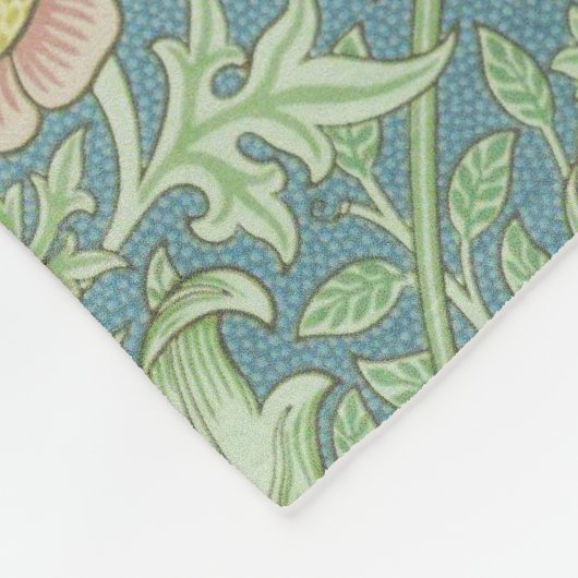 William Morris  Floral Double Boughs Fleece Deken (Hoek)