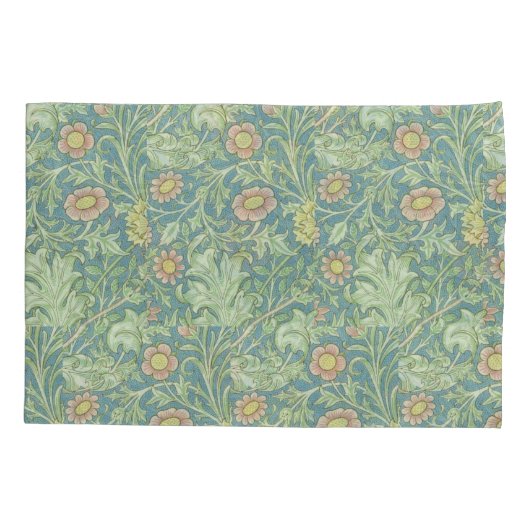 William Morris  Floral Double Boughs Kussensloop (Achterkant-Links)