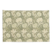 William Morris' Floral Elegance Gold & Green Kussensloop (Achterkant-Rechts)