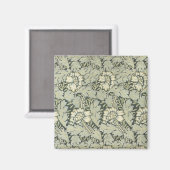 William Morris Floral Fabric Design Kaarten Magneet (Voorkant / Achterkant)