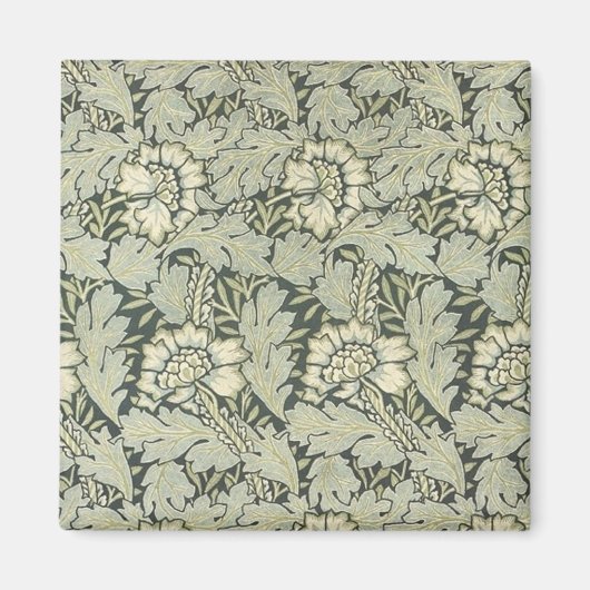 William Morris Floral Fabric Design Kaarten Magneet (Voorkant)