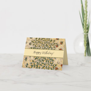 William Morris Floral Fruit Garden Flower Classic Bedankkaart