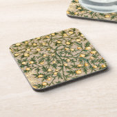 William Morris Floral Fruit Garden Flower Classic Bier Onderzetter (Linkerzijde)