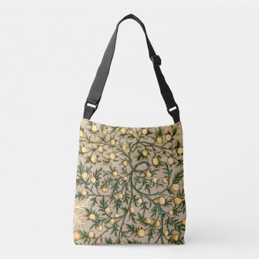 William Morris Floral Fruit Garden Flower Classic Crossbody Tas (Voorkant)