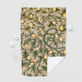 William Morris Floral Fruit Garden Flower Classic Golfhanddoek (Insitu)