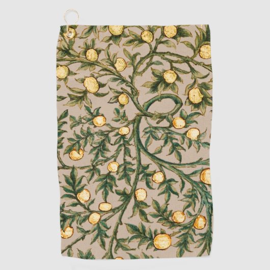 William Morris Floral Fruit Garden Flower Classic Golfhanddoek (Voorkant)