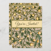 William Morris Floral Fruit Garden Flower Classic Kaart (Voorkant / Achterkant)