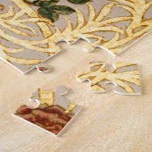 William Morris Floral Fruit Garden Flower Classic Legpuzzel (Zijkant)