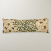 William Morris Floral Fruit Garden Flower Classic Lichaamskussen (Achterkant)