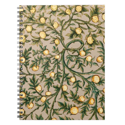 William Morris Floral Fruit Garden Flower Classic Notitieboek (Voorkant)