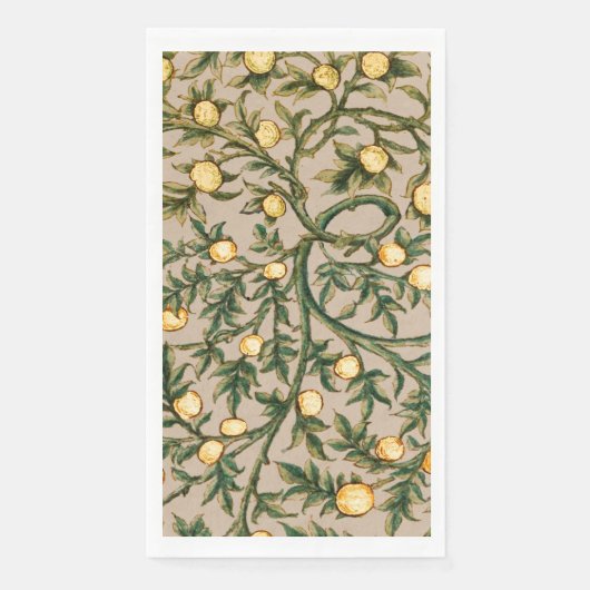 William Morris Floral Fruit Garden Flower Classic Servet (Voorkant)