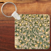 William Morris Floral Fruit Garden Flower Classic Sleutelhanger (Voorkant)