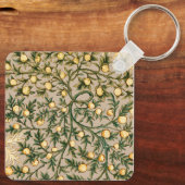 William Morris Floral Fruit Garden Flower Classic Sleutelhanger (Achterkant)