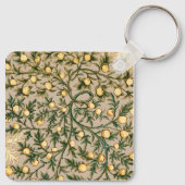 William Morris Floral Fruit Garden Flower Classic Sleutelhanger (Achterkant)