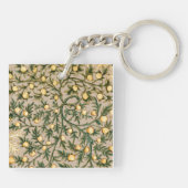 William Morris Floral Fruit Garden Flower Classic Sleutelhanger (Achterkant)