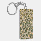 William Morris Floral Fruit Garden Flower Classic Sleutelhanger (Voorkant Links)