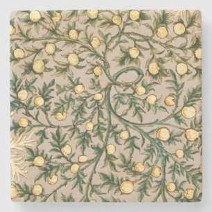 William Morris Floral Fruit Garden Flower Classic Stenen Onderzetter