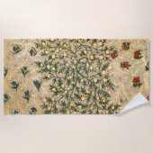 William Morris Floral Fruit Garden Flower Classic Strandlaken (Voorkant)