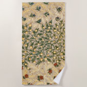 William Morris Floral Fruit Garden Flower Classic Strandlaken (Voorkant)