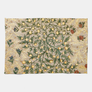 William Morris Floral Fruit Garden Flower Classic Theedoek
