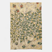 William Morris Floral Fruit Garden Flower Classic Theedoek (Verticaal)