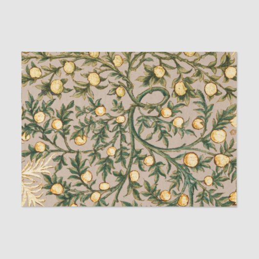 William Morris Floral Fruit Garden Flower Classic Tissuepapier (Voorkant)