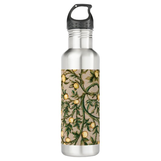 William Morris Floral Fruit Garden Flower Classic Waterfles (Voorkant)