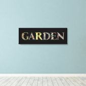 William Morris Floral Garden Motto en Lijst Canvas Afdruk (Insitu (Houten vloer))
