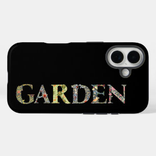 William Morris Floral Garden Motto en Lijst iPhone 16 Hoesje