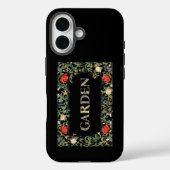 William Morris Floral Garden Motto en Lijst Case-Mate iPhone Case (Achterkant)