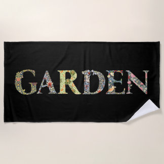 William Morris Floral Garden Motto en Lijst Strandlaken