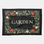 William Morris Floral Garden Motto en Lijst Theedoek (Horizontaal)