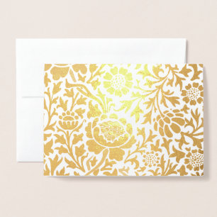 William Morris FLORAL GOLD Foil Kaart