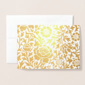 William Morris FLORAL GOLD Foil Kaart (Voorkant met envelop)