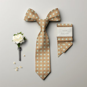 William Morris Floral Golden Star Mannen Stropdas