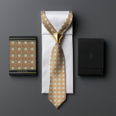 William Morris Floral Golden Star Mannen Stropdas