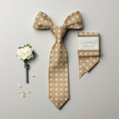 William Morris Floral Golden Star Mannen Stropdas