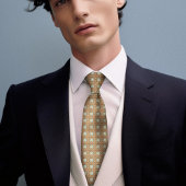 William Morris Floral Golden Star Mannen Stropdas