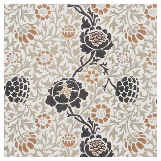 William Morris  Floral Grafton Pattern Stof (Close Up)